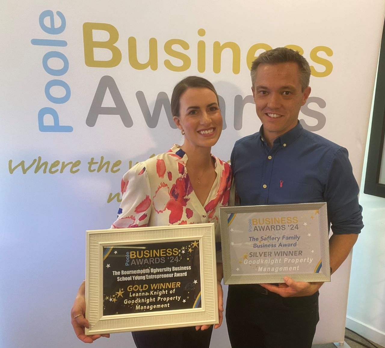 Goodknight Property Management Scoops Two Awards at the Poole Business