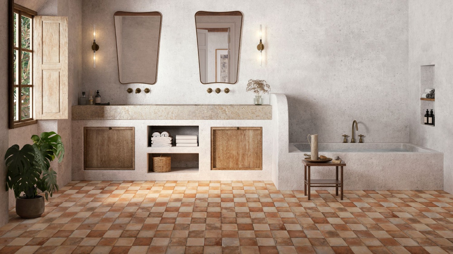 Porcelain Superstore's Serena Tiles Blend Terracotta Warmth with Striking Geometric Style